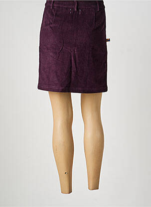 Jupe courte poches violet KALI YOG femme