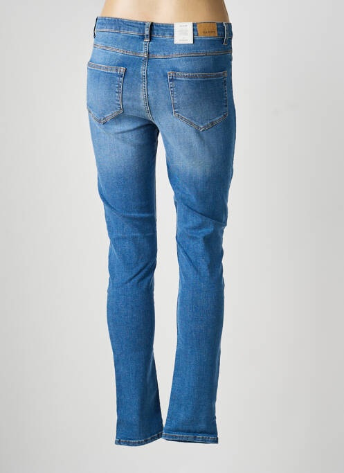 Jeans coupe slim tissage brut taille normale bleu KANOPE femme