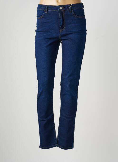 Jeans coupe slim tissage brut taille normale bleu KANOPE femme