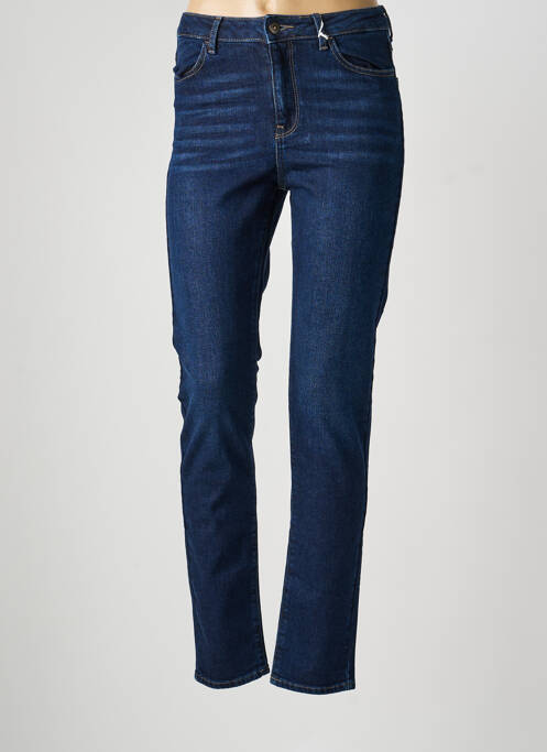 Jeans coupe slim tissage brut taille normale bleu KANOPE femme