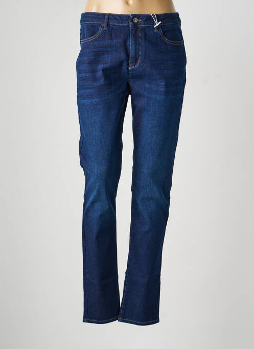 Jeans coupe slim tissage brut taille normale bleu KANOPE femme