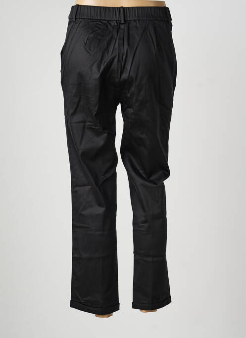 Pantalon droit fermeture zippée sous rabat boutonné taille normale noir SURKANA femme