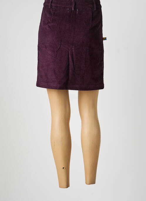 Jupe courte poches violet KALI YOG femme