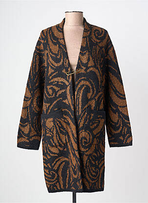 Gilet manches longues stretch marron SURKANA femme