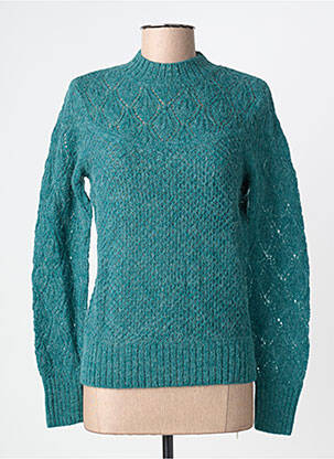 Pull tissage chiné manches longues vert KING LOUIE femme