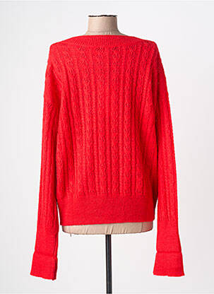 Pull col v manches longues rouge KING LOUIE femme