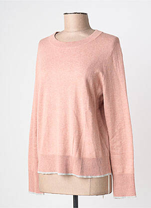 Pull tissage chiné manches longues rose WHITE STUFF femme