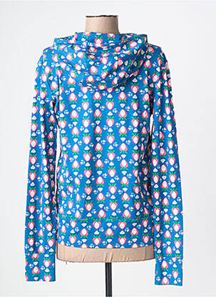 T-shirt manches longues manches longues bleu BLUTSGESCHWISTER femme