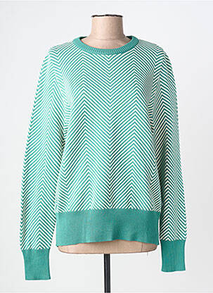Pull stretch manches longues vert DANEFAE femme
