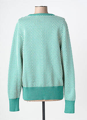 Pull stretch manches longues vert DANEFAE femme
