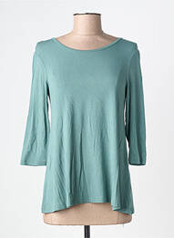T-shirt stretch manches 3/4 vert BY BASICS femme