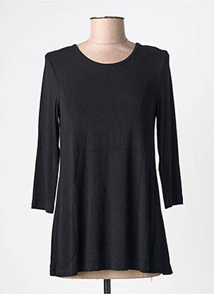 T-shirt manches 3/4 manches 3/4 noir BY BASICS femme