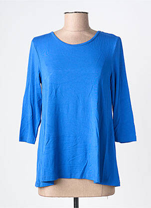 T-shirt manches 3/4 manches 3/4 bleu BY BASICS femme