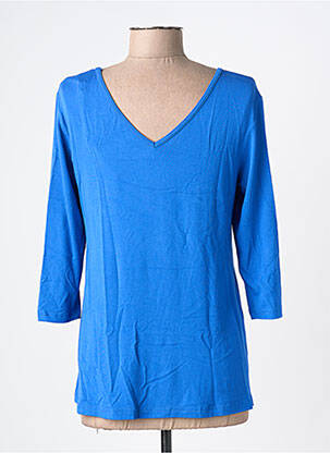 T-shirt manches 3/4 manches 3/4 bleu BY BASICS femme