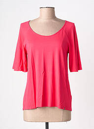 T-shirt manches mi-longues manches courtes rose BLUTSGESCHWISTER femme