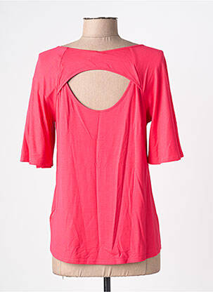 T-shirt stretch manches courtes rose BLUTSGESCHWISTER femme