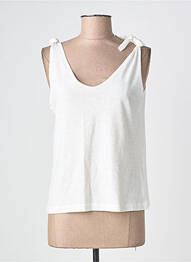 T-shirt coupe droite fines bretelles beige MADEMOISELLE YEYE femme