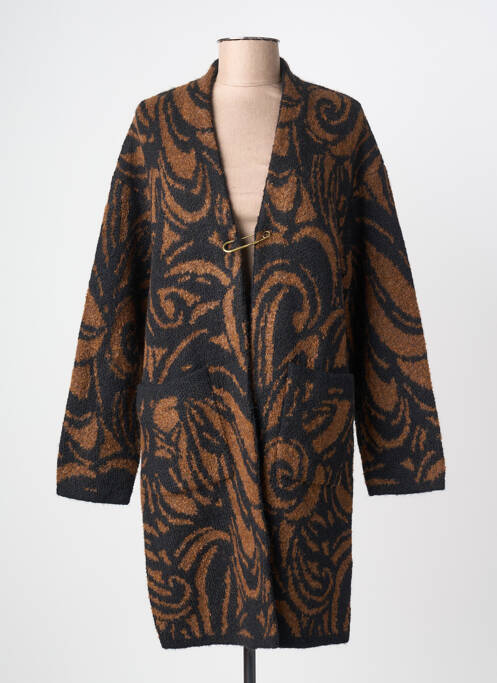 Gilet manches longues stretch marron SURKANA femme