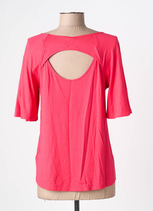 T-shirt manches mi-longues manches courtes rose BLUTSGESCHWISTER femme