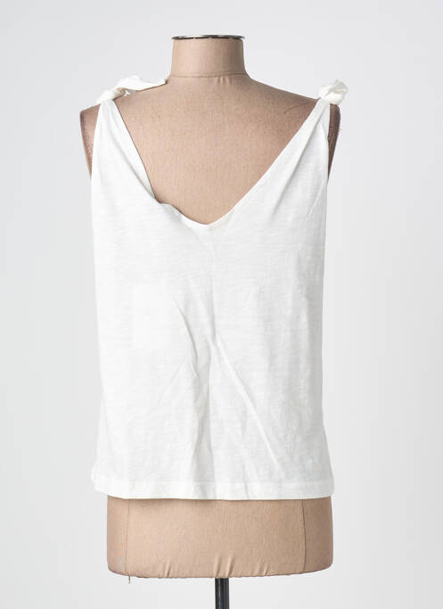 T-shirt coupe droite fines bretelles beige MADEMOISELLE YEYE femme