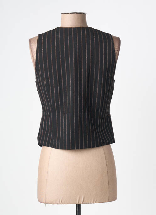 Gilet sans manche imprimé rayures noir KING LOUIE femme