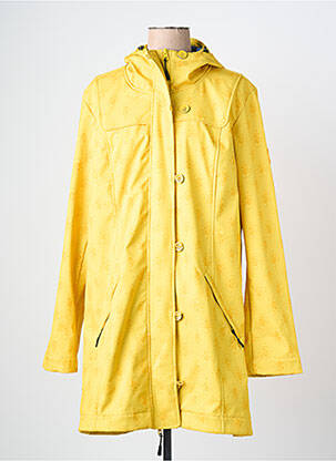 Parka manches longues a capuche jaune BLUTSGESCHWISTER femme