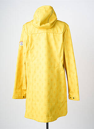 Parka tissage imperméable a capuche jaune BLUTSGESCHWISTER femme