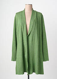 Gilet manches longues stretch vert BY BASICS femme