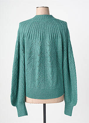 Pull tissage chiné manches longues vert KING LOUIE femme