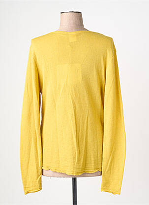 Top stretch manches longues jaune BY BASICS femme