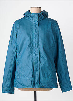 Imperméable poches a capuche bleu MOUSQUETON femme