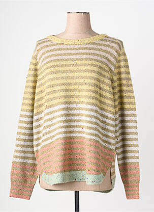 Pull coupe droite manches longues jaune WHITE STUFF femme