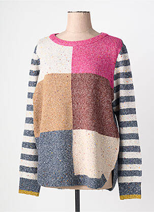 Pull tissage chiné manches longues gris WHITE STUFF femme