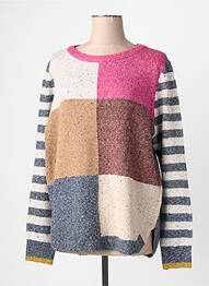Pull tissage chiné manches longues gris WHITE STUFF femme