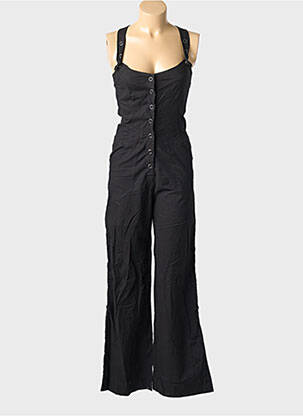 Combi-pantalon fermeture boutonnée sur le devant sans manche noir KALI YOG femme