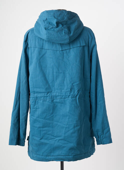 Parka manches longues a capuche bleu TRANQUILLO femme