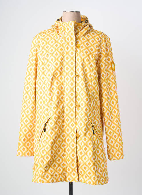 Parka manches longues a capuche jaune BLUTSGESCHWISTER femme
