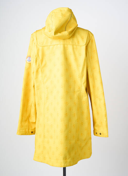 Parka manches longues a capuche jaune BLUTSGESCHWISTER femme