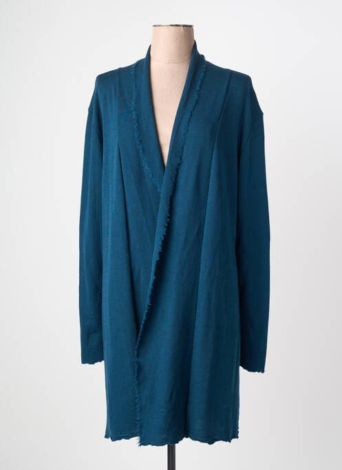 Gilet manches longues stretch bleu BY BASICS femme