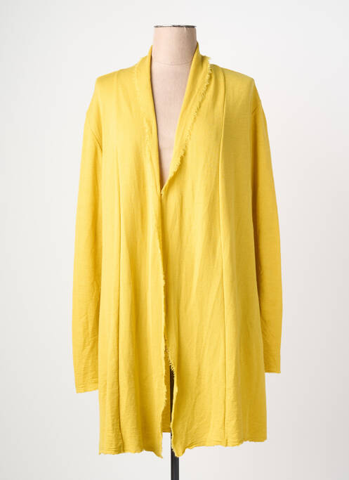 Gilet manches longues stretch jaune BY BASICS femme