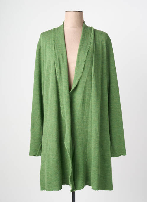 Gilet manches longues stretch vert BY BASICS femme