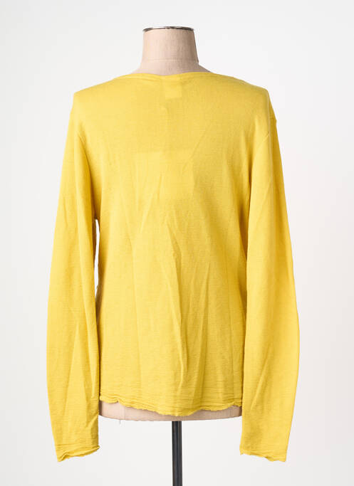 Top tissage jersey manches longues jaune BY BASICS femme
