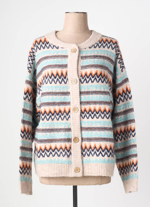 Gilet manches longues stretch beige WHITE STUFF femme