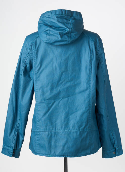 Imperméable poches a capuche bleu MOUSQUETON femme
