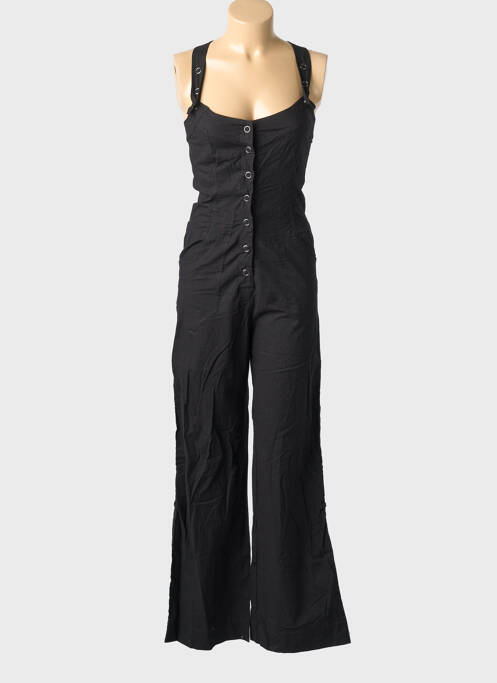 Combi-pantalon fermeture boutonnée sur le devant sans manche noir KALI YOG femme
