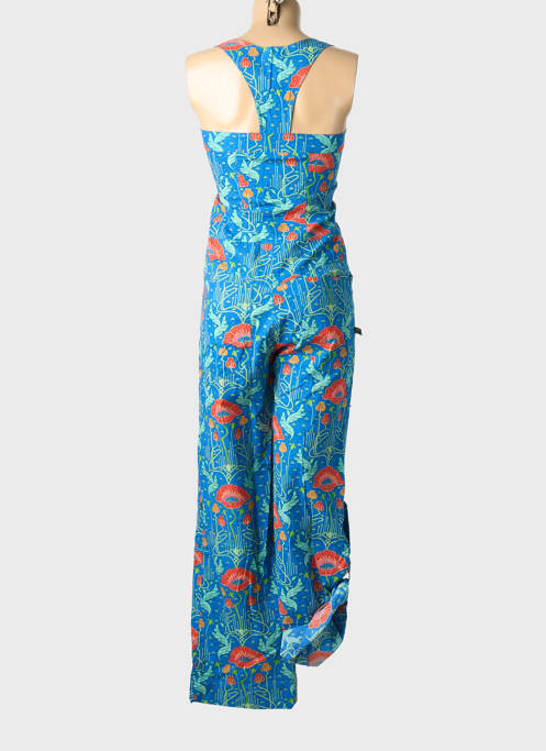 Combi-pantalon fermeture boutonnée sur le devant sans manche bleu KALI YOG femme