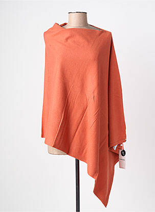Poncho coupe ample orange SURKANA femme