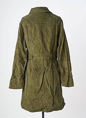 Robe mi-longue manches longues manches longues vert KALI YOG femme