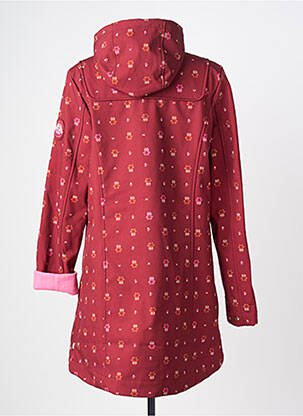 Parka manches longues a capuche rouge BLUTSGESCHWISTER femme