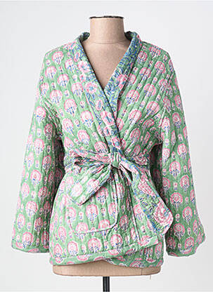 Veste casual coupe cintrée vert PALME femme